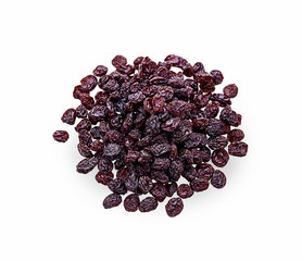 dried currant isolated on a white