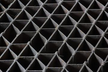 metal grid background