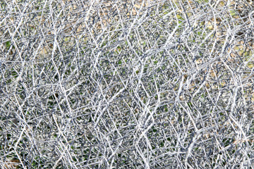 Roll of metal grid texture.