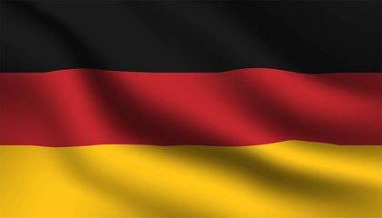Flag of Germany background template.