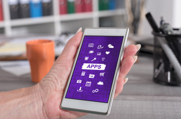 Apps concept on a smartphone