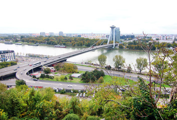 Bridge of the Slovak National Uprising, Novy Most Bratislava (Slovakia). © David