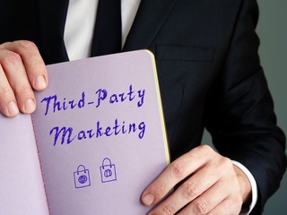 Business concept about Third-Party Marketing with sign on the sheet.