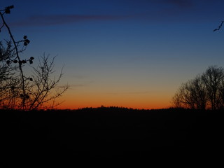 Farbvoller Sonnenuntergang