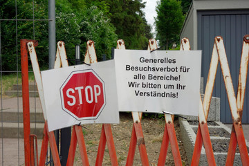 geschlossen wegen corona-krise