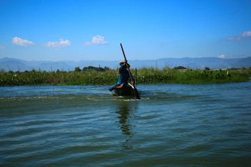Fisherman on Inle Lake, Myanmar (Burma)
