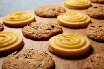 Cookies close up