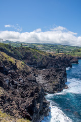 Walk on the Azores archipelago. Discovery of the island of Sao Miguel, Azores.