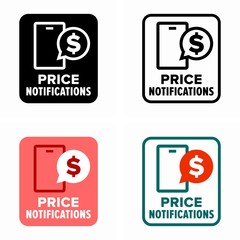 Price notifications customer information sign