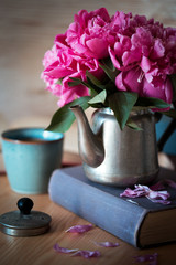 beautiful pink peonies