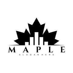 maple logo design concept  vector
