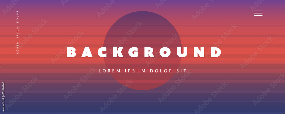 Aufkleber abstract colorful minimal geometric pattern background, multi purpose template, striped gradient sha
