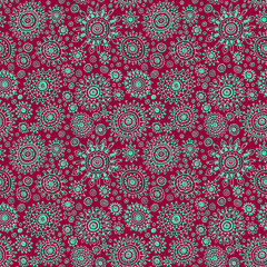 seamless pattern with flowers