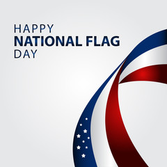 Happy National Flag Day Vector Illustration. National Flag Day