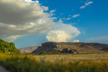 landscape with clouds