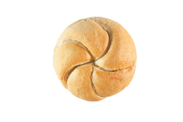 bread roll isolated on white background
