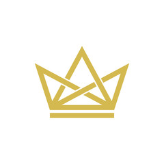 Crown Icon Vector Logo Design Template