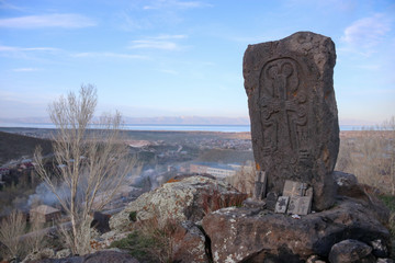 Fototapeta premium old stone cross