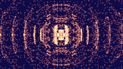 Futuristic HUD with particles. Abstract futuristic background for technology or science design