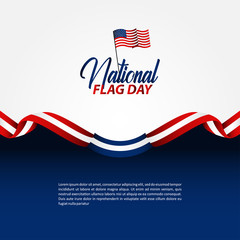 Happy National Flag Day Vector Illustration. National Flag Day