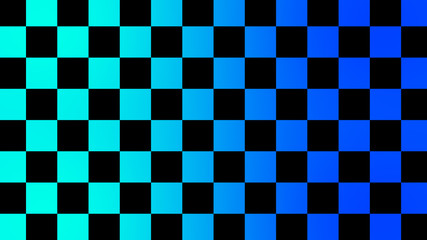 Amazing checker board,New blue & cyan color chessboard abstract