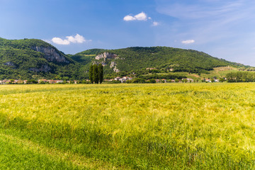 The Berici Hills landscape in Italy