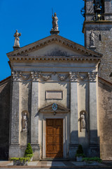 Fototapeta na wymiar The church of San Giorgio (15th century) in the Berici Hills