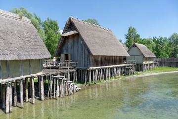 Pfahlbauten Unteruhldingen at lake contance, unesco world heritage