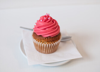 Cupcake served on table