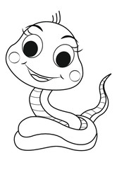  Adorable Cute Snake Illustration