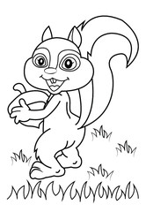 Rabbit with acorn
