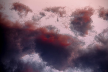dark crimson clouds horizontal high resolution photo