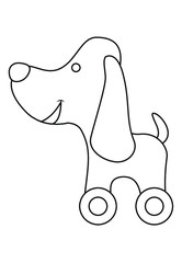  outline cartoon coloring book/animal/vegetable/ character
