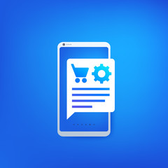 order processing, online shopping vector icon