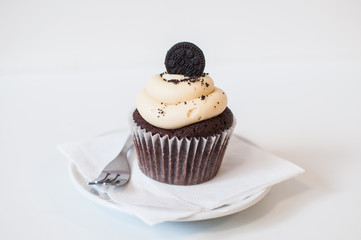 Cupcake served on table
