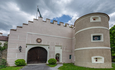Castle Waldreichs in the Waldviertel in Spring