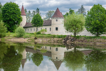 Fototapeta na wymiar Castle Waldreichs in the Waldviertel in Spring