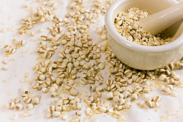 Sesame and millet are healthy foods.