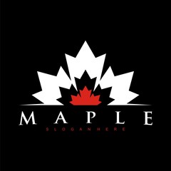 maple logo design concept  vector