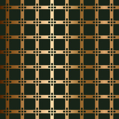 Abstract vector golden geometric seamless pattern.