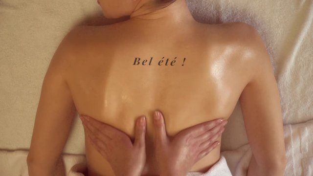 bel &eacute;t&eacute; ! femme massage