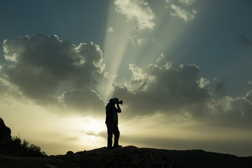 Photographer in the sky