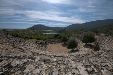 Fototapeta na wymiar ancient city of kaunos. dalyan / Mugla
