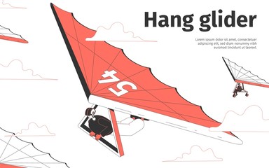 Hang Glider Illustration