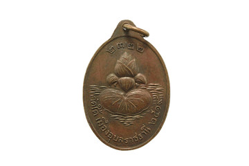 Thai amulet isolet with white background 