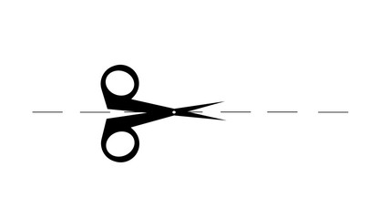 Scissors Icon Design  Illustration