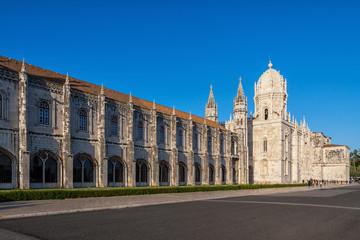 Fototapeta premium The Mosteiro dos Jerónimos monastery in Lisbon