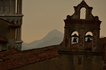 old church in the morning