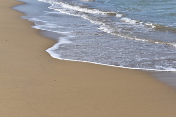 waves on the beach