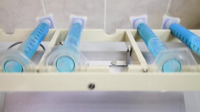 Video in a scientific laboratory - test tubes, medicines, scientific experiments, scientific work.